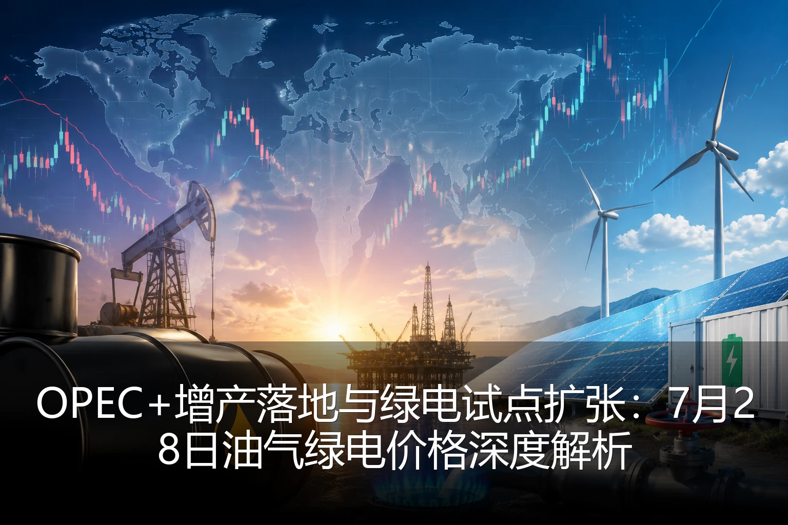 OPEC+ เพิ่มการผลิตและขยายโครงการนำร่องไฟฟ้าสีเขียว: วิเคราะห์ราคาน้ำมัน ก๊าซ และไฟฟ้าสีเขียววันที่ 28 กรกฎาคม