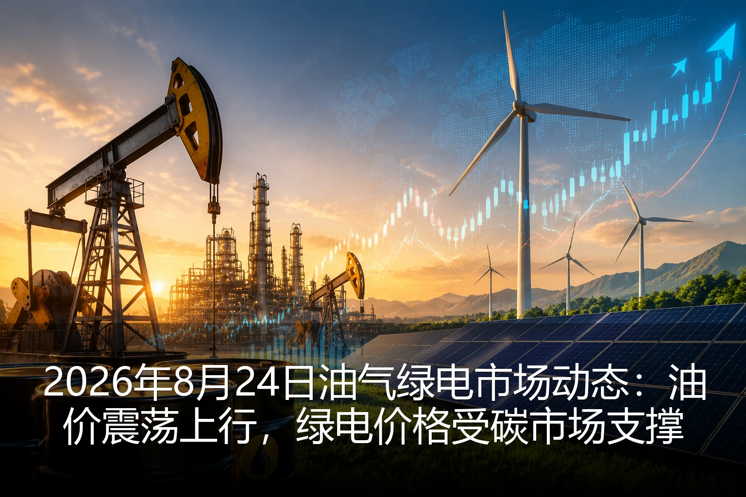 2026年8月24日油气绿电市场动态：油价震荡上行，绿电价格受碳市场支撑