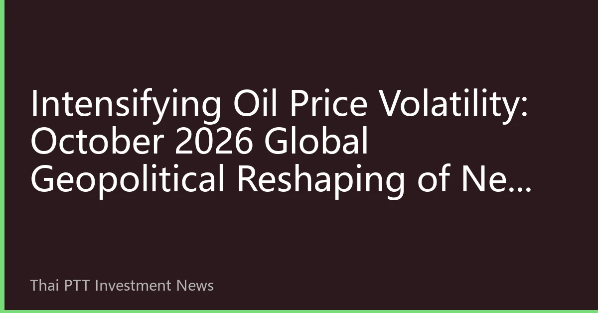 Intensifying Oil Price Volatility: October 2026 Global Geopolitical Reshaping of New Energy Landscape